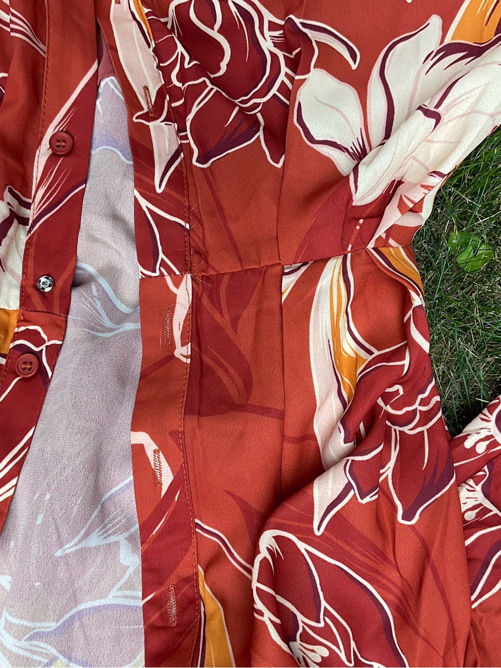 Button Front Maxi Dress - Picture 9 of 9